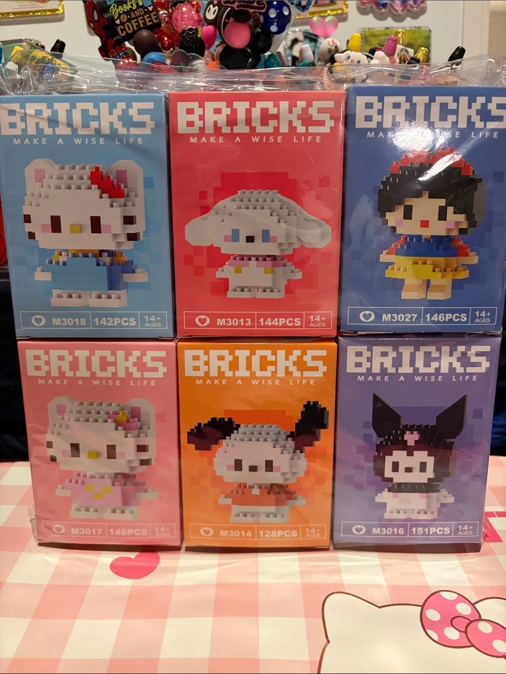 BRICKS Pixel Character Building Set - Choice of 1